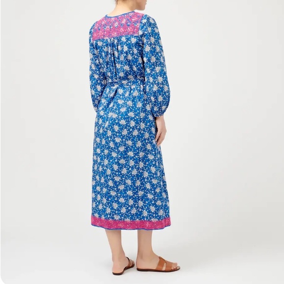 NWT J. Crew Belted Tunic Dress in Night Sky Block Print Size Large - Picture 3 of 10